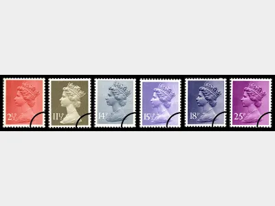 Machins: 2 1/2p, 11 1/2p, 14p, 15 1/2p, 18p, 25p