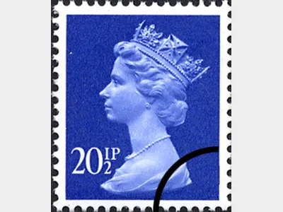 Machins: 20 1/2p Bright Blue