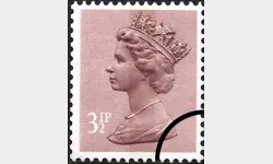 Machins: 3 1/2p Light Reddish-brown