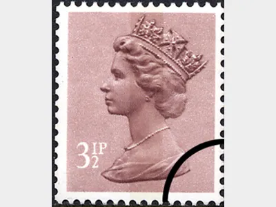 Machins: 3 1/2p Light Reddish-brown