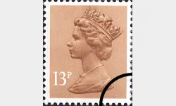 Machins: 13p Light Brown