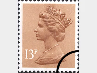 Machins: 13p Light Brown