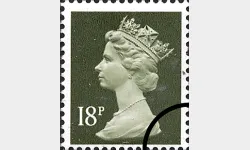 Machins: 18p Grey-green