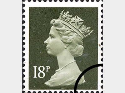 Machins: 18p Grey-green