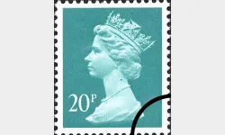 Machins: 20p Sea-green