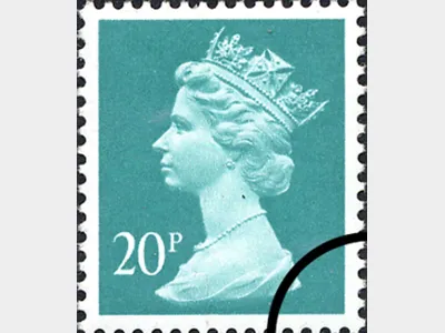 Machins: 20p Sea-green