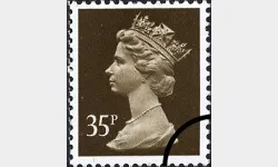 Machins: 35p Dark Brown