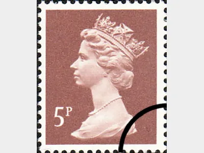 Machins: 5p Reddish-brown