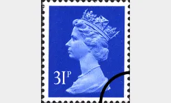 Machins: 31p Ultramarine