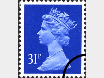 Machins: 31p Ultramarine