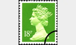 Machins: 18p Light Green