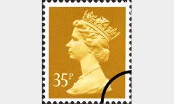 Machins: 35p Old-gold