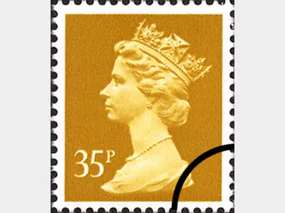 Machins: 35p Old-gold