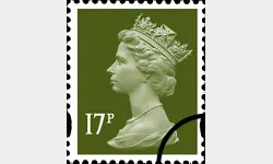 Machins (EP): 17p Olive-green