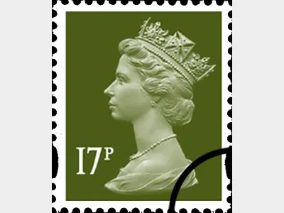 Machins (EP): 17p Olive-green