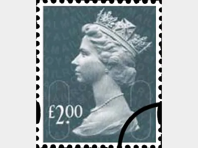 Machins (EP): £2 Slate-blue (Security Features)