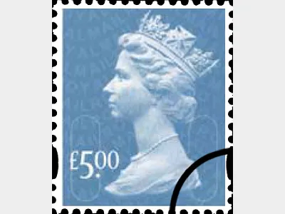 Machins (EP): £5 Grey-blue (Security Features)