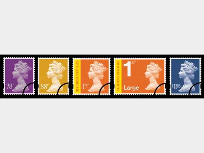 Machins (EP): 78p, 88p, 1st &  1st Large Signed For, £1.88