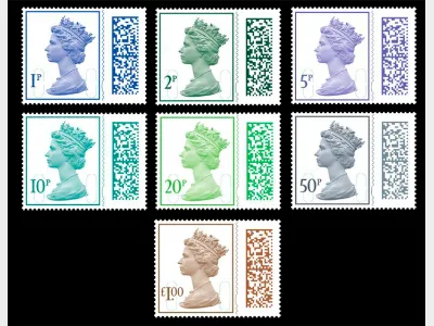 Machins Barcoded: 1p, 2p, 5p, 10p, 20p, 50p, £1