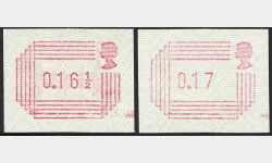 16 1/2p & 17p [Frama Labels]