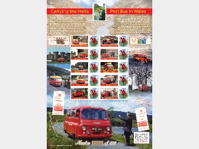 Post Bus in Wales [Customised Sheet]