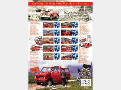 Post Bus in Scotland [Customised Sheet]