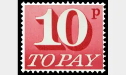 10p Cerise [To Pay Labels]