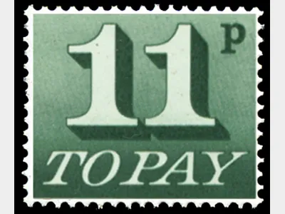 11p Green [To Pay Labels]