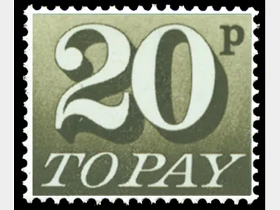 20p Olive Green [To Pay Labels]