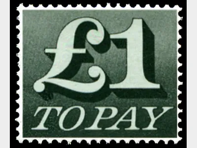 £1 Black [To Pay Labels]