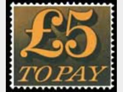 £5 Orange and Black [To Pay Labels]