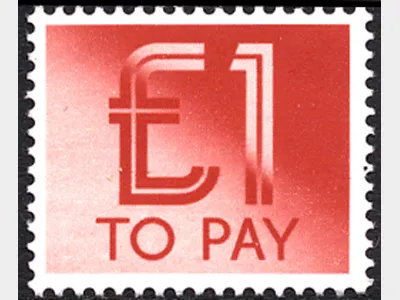 £1 Red [To Pay Labels]