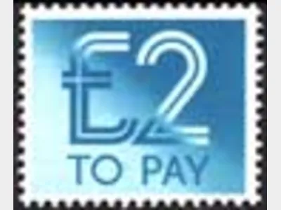 £2 Turquoise [To Pay Labels]