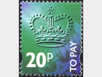 20p Sea Green [To Pay Labels]