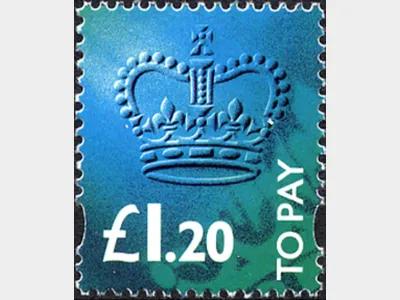 £1.20 Turquoise Green [To Pay Labels]