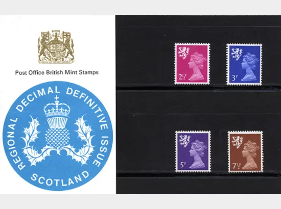 Scotland 2 1/2p, 3p, 5p, 7 1/2p