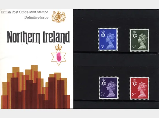 Northern Ireland 3 1/2p, 5 1/2p, 8p