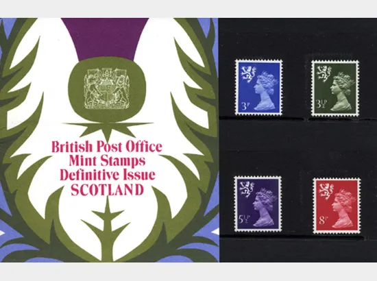 Scotland 3 1/2p, 5 1/2p, 8p