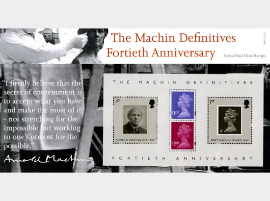 Machin 40 Years: Miniature Sheet