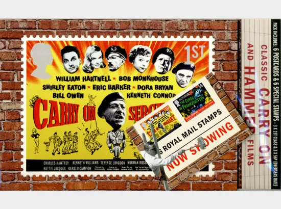 British Films: Carry On [Card & Stamps Pack]