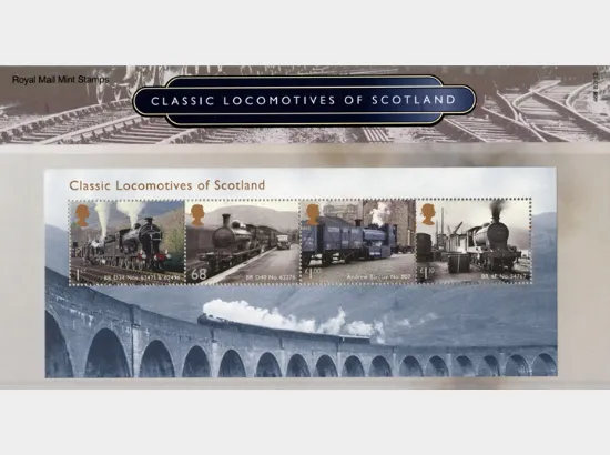 Classic Locomotives: Series No.2: Miniature Sheet