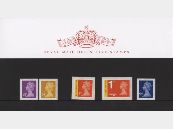 Machins (EP): 78p, 88p, 1st &  1st Large Signed For, £1.88