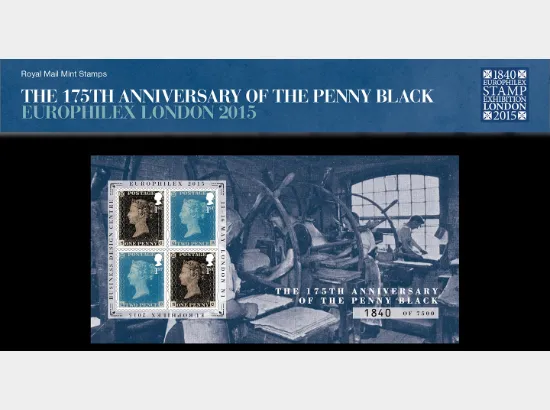 Penny Black: Europhilex Overprint: Miniature Sheet