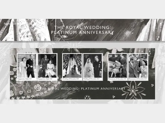 Platinum Wedding: Miniature Sheet