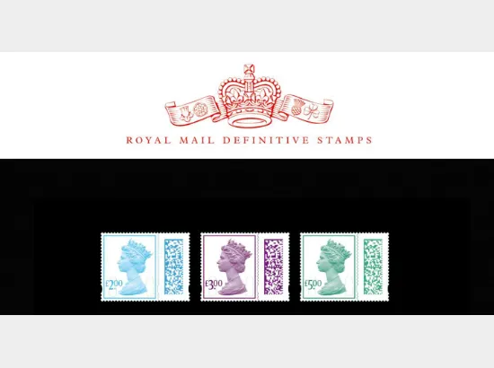 Machins Barcoded:  £2, £3, £5