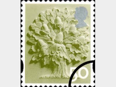 England 50p Oak Tree