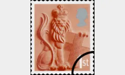 England 1st Crowned Lion & Shield (Self Adhesive)