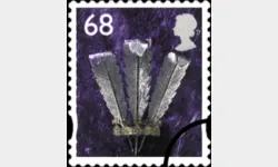 Wales 68p Prince of Wales Feathers