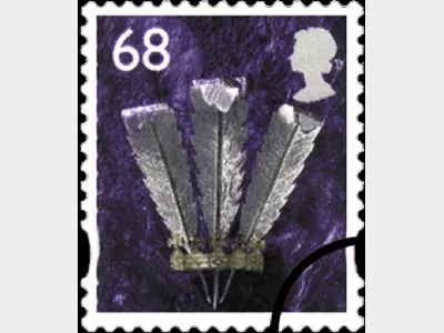 Wales 68p Prince of Wales Feathers