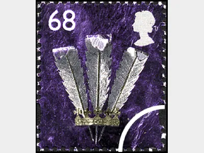 Wales 68p Prince of Wales Feathers